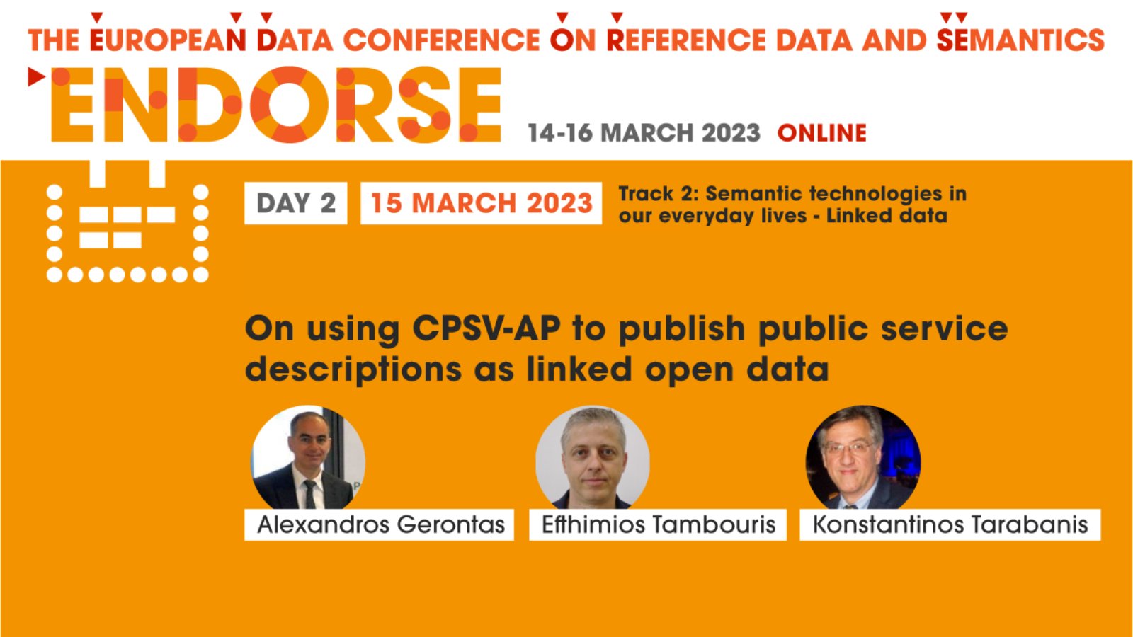 inGOV presentation at the EuropeaN Data conference On Reference data